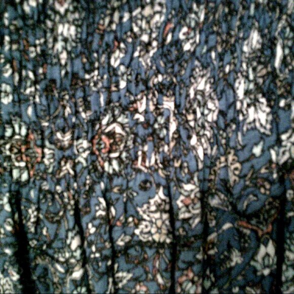 Jumpsuit with Wide-Leg Halara-style Boho Style Smocked top  Made in INDIA SZ F - Picture 7 of 12